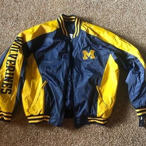 Steve and Barry’s Vintage Michigan Wolverines Bomber Jacket Size Large